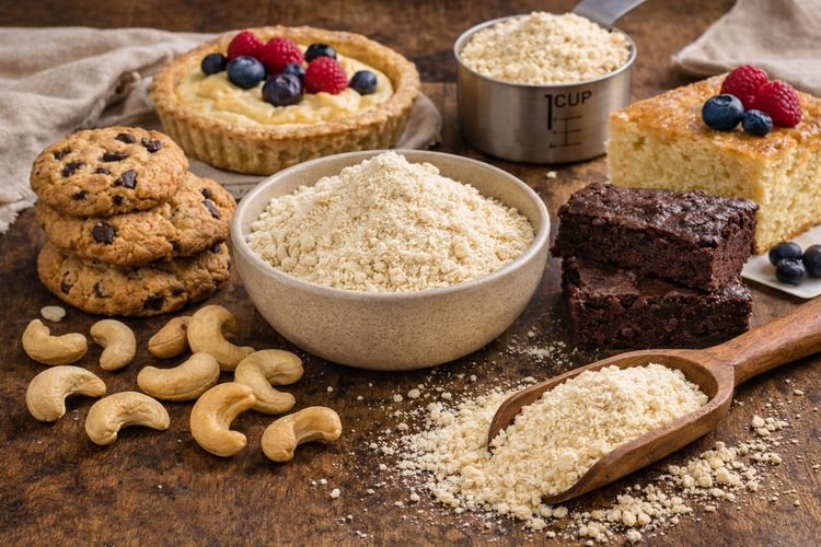 Illustrated placeholder for article titled Cashew Flour in Gluten-Free and Premium Baking